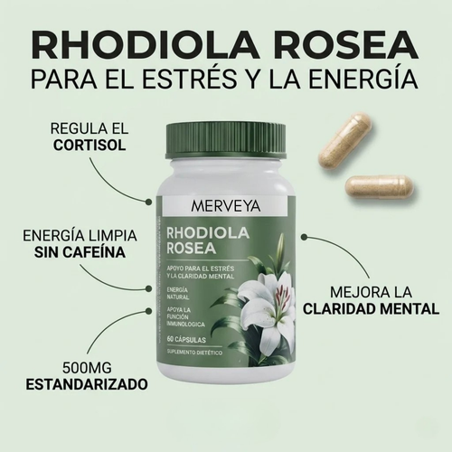 Rhodiola Rosea – Cortisol Alto. Energía Baja. Esto lo Cambia.