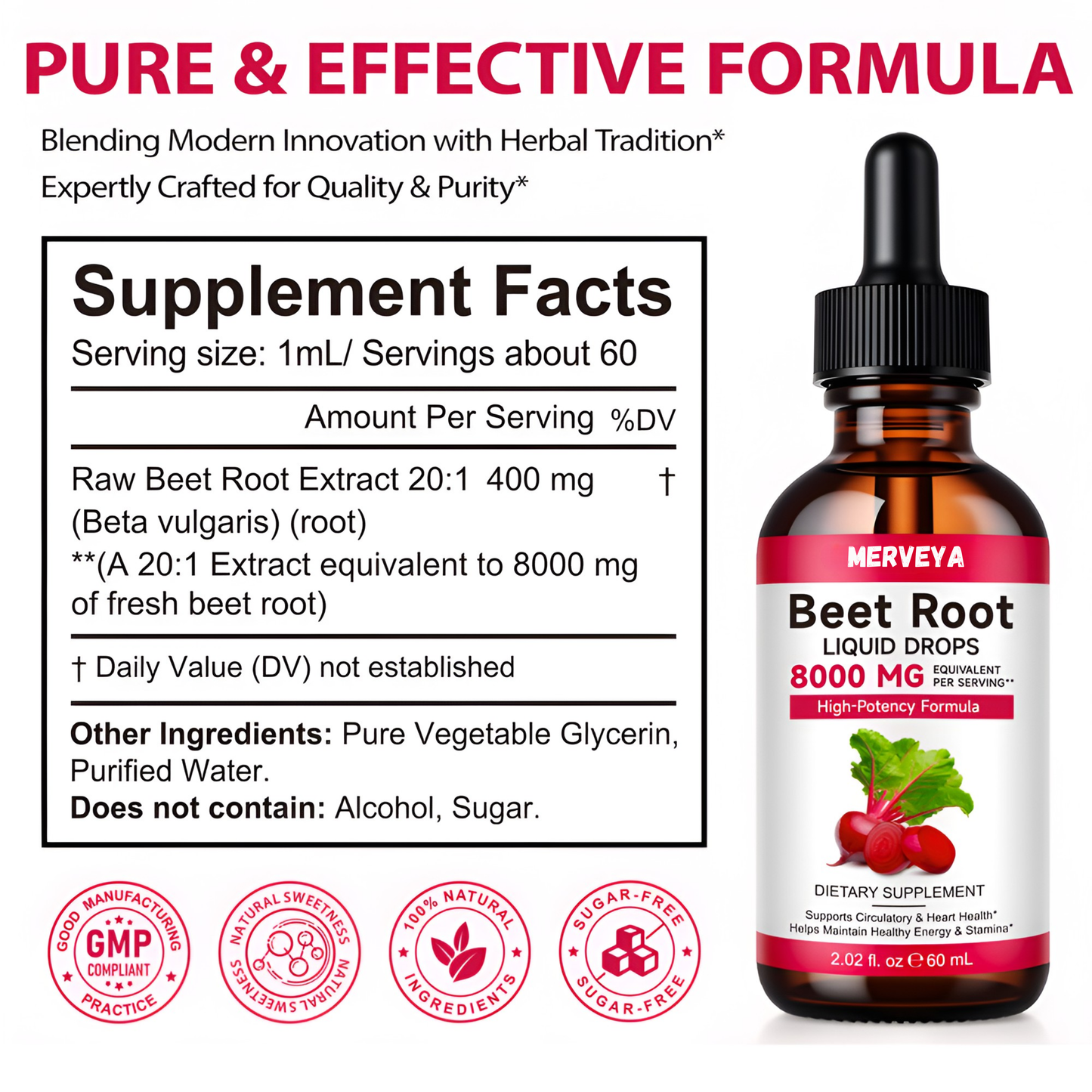 100% Organic Beetroot Drops