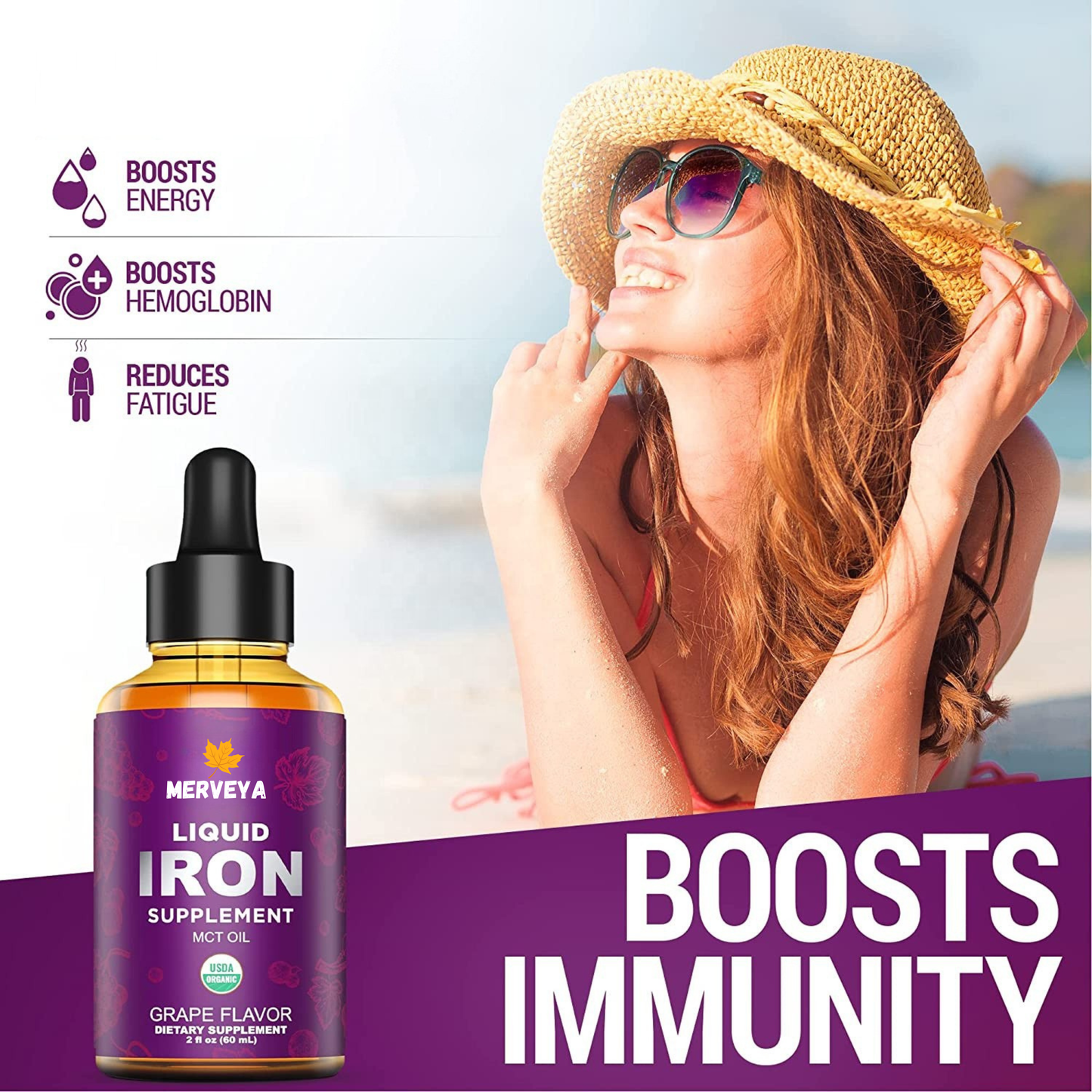 100% Organic Iron Drops