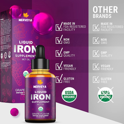 100% Organic Iron Drops